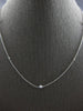 ESTATE .50CT DIAMOND 14KT WHITE GOLD ROUND CLASSIC BY THE YARD FUN LOVE NECKLACE