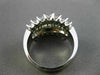 ESTATE WIDE 1.16CT DIAMOND 14KT WHITE GOLD CLASSIC LOVE ANNIVERSARY RING #11405