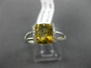 ESTATE 2.17CT DIAMOND & AAA EXTRA FACET CITRINE 14KT WHITE GOLD TENSION FUN RING