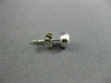 ESTATE .70CT DIAMOND 14K WHITE GOLD SOLITAIRE BEZEL EARRINGS 6mm BEAUTIFUL #9979