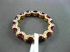 ESTATE 3.98CT DIAMOND & RUBY 18K ROSE GOLD DOUBLE SIDE ANNIVERSARY ETERNITY RING