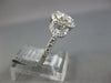 ESTATE WIDE .84CT DIAMOND 18KT WHITE GOLD CLUSTER LOVE KNOT FLOWER FUN RING