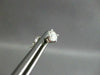 ESTATE .40CT DIAMOND 14K WHITE GOLD SOLITAIRE 4 PRONG CLASSIC EARRINGS 5mm 21023