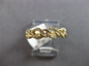 ESTATE .20CT DIAMOND 14KT YELLOW GOLD 5MM CLASSIC LOVE KNOT OVAL LINK FUN RING