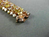 ESTATE LARGE 24.03CT MULTI COLOR DIAMOND 18KT ROSE GOLD CLUSTER TENNIS BRACELET