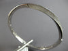 .71CT DIAMOND 18KT WHITE GOLD 3D MULTI ROW DOUBLE SWIRL FUN CUFF BANGLE BRACELET