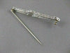 ANTIQUE 1.60CTW OLD MINE CUT DIAMOND PLATINUM OPEN FILIGREE PIN BROOCH F/G #2121