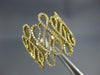 ESTATE LARGE .60CT DIAMOND 18KT YELLOW GOLD 3D MULTI ROW INFINITY SWIRL FUN RING
