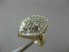 ESTATE LARGE 1.20CT ROUND & BAGUETTE DIAMOND 14K WHITE & YELLOW GOLD RING #22917
