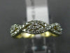 ESTATE .33CT DIAMOND 14KT YELLOW GOLD THREE STONE SEMI ETERNITY ANNIVERSARY RING