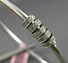 ESTATE .70CT DIAMOND 14KT WHITE GOLD 3D MOVABLE CIRCLE OF LIFE BANGLE BRACELET