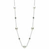ESTATE AAA SOUTH SEA PEARL 14K WHITE GOLD 3D CLASSIC FLOWER BY THE YARD NECKLACE