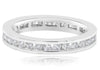 1.02CT DIAMOND 14KT WHITE GOLD CLASSIC CHANNEL ETERNITY WEDDING ANNIVERSARY RING