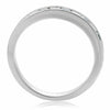 ESTATE 1.06CT DIAMOND & AAA SAPPHIRE 14KT WHITE GOLD 3D ANNIVERSARY RING BAND