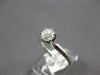ESTATE .68CT DIAMOND 14KT WHITE GOLD 3D ROUND SOLITAIRE 6 PRONG ENGAGEMENT RING