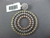 LARGE 2.80CT DIAMOND 14KT TRI COLOR GOLD 3D MULTI CIRCULAR FLOWER LOVE PENDANT