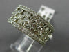 ESTATE WIDE 2.80CT DIAMOND 14K WHITE GOLD ETOILE WEDDING ANNIVERSARY RING #21820