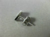 .24CT DIAMOND 18K WHITE GOLD RECTANGULAR SOLITAIRE ETOILE FLOATING STUD EARRINGS