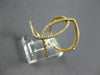 ESTATE WIDE 1.20CT DIAMOND 14KT YELLOW GOLD 3D CLASSIC LEAF LOVE KNOT FUN RING