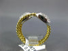 ESTATE LARGE .58CT DIAMOND 18KT 2 TONE GOLD 3D MULTI ROW OVAL PAVE ROPE FUN RING