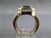 LARGE 5.16CT DIAMOND & AAA SAPPHIRE 18K WHITE & ROSE GOLD ENGAGEMENT RING #27150