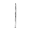 ESTATE 3.0CT DIAMOND 14KT WHITE GOLD 3D CLASSIC INSIDE OUT HOOP HANGING EARRINGS