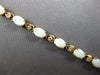 4.6CT DIAMOND & AAA OPAL 14KT YELLOW GOLD OVAL & ROUND ETERNITY BRACELET 28192