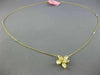 ESTATE GIA 1.57CT WHITE & FANCY YELLOW DIAMOND 18KT YELLOW GOLD FLOWER NECKLACE