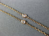 ESTATE LONG .21CT ROUND DIAMOND 14KT ROSE GOLD 3D CLASSIC BY THE YARD BRACELET