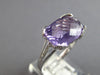 LARGE 4.14CT DIAMOND & AAA AMETHYST 14KT WHITE GOLD BUTTERFLY FILIGREE LOVE RING