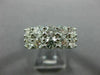 LARGE 2.30CT ROUND DIAMOND 14K WHITE GOLD 3D DOUBLE ROW WEDDING ANNIVERSARY RING