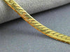ESTATE LONG 14KT YELLOW GOLD 3D CLASSIC HERRINGBONE CHAIN BRACELET #25321