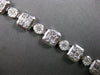 EXTRA LARGE 8.08CT DIAMOND 18KT WHITE GOLD 3D ROUND BAGUETTE & MARQUISE BRACELET
