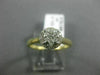 ESTATE .26CT DIAMOND 14KT YELLOW GOLD CLUSTER FILIGREE HALO FRIENDSHIP LOVE RING