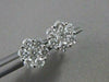 ESTATE 1.52CTW DIAMOND CLUSTER 14KT WHITE GOLD EARRINGS 9MM #2467