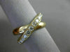ESTATE WIDE .70CT ROUND DIAMOND 14K YELLOW GOLD 3D X LOVE INFINITY LOVE FUN RING