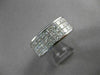 ESTATE LARGE 5.04CT PRINCESS CUT DIAMOND 18K WHITE GOLD ANNIVERSARY RING #20596