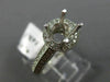 ESTATE .63CT DIAMOND 14K WHITE GOLD 9 STONE CHANEL WEDDING ANNIVERSARY RING 2419