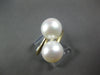 ESTATE AAA SOUTH SEA PEARL 14KT YELLOW GOLD 3D CLASSIC CRISS CROSS LOVE RING