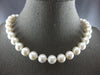 LARGE & LONG AAA SOUTH SEA PEARL 14KT WHITE GOLD 3D CLASSIC LOVE NECKLACE #27952