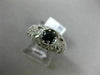 .76CT DIAMOND & AAA ROUND SAPPHIRE 14KT WHITE GOLD OPEN FILIGREE ENGAGEMENT RING