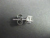 ESTATE .50CT PRINCESS CUT DIAMOND 14KT WHITE GOLD SOLITAIRE EARRINGS #22061
