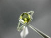 ESTATE 1.0CT DIAMOND & AAA YELLOW TOPAZ 14KT WHITE GOLD CUSHION ENGAGEMENT RING