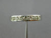 ESTATE .49CT DIAMOND 14KT WHITE GOLD 3D CLASSIC 7 STONE WEDDING ANNIVERSARY RING
