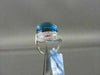 ESTATE WIDE 27MM 18KT WHITE 6.05CT AAA BLUE TOPAZ, DIAMONDS GOLD RING