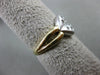 ESTATE WIDE DIAMOND 14KT WHITE & YELLOW GOLD 6 STONE ETOILE SQUARE RING #21399