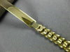 ESTATE LONG & WIDE 14K YELLOW GOLD ENGRAVABLE ITALIAN CUBAN ID BRACELET #22842