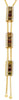 1.02CT DIAMOND & AAA MULTI COLOR SAPPHIRE 14KT YELLOW GOLD LARIAT LOVE NECKLACE