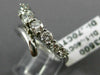ESTATE LARGE 1.10CT DIAMOND 14KT WHITE GOLD 3D GRADUATING ANNIVERSARY RING 17790