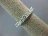 ESTATE 3.5CT DIAMOND 14K WHITE GOLD 3D SHARED PRONG ETERNITY WEDDING RING 21838